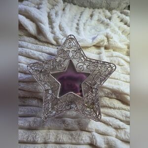 Decorative Twinkle Twinkle LittleStar With  Ornament in Metallic  Silver Jewelry